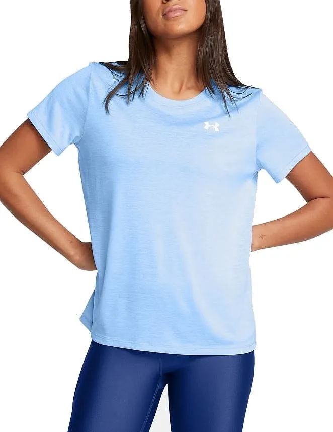 T-Shirt Under Armour Tech SSV Twist - Horizon Blue/White - women´s