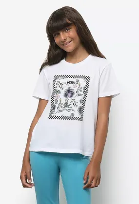 T-Shirt Vans Border Floral - White - girl´s