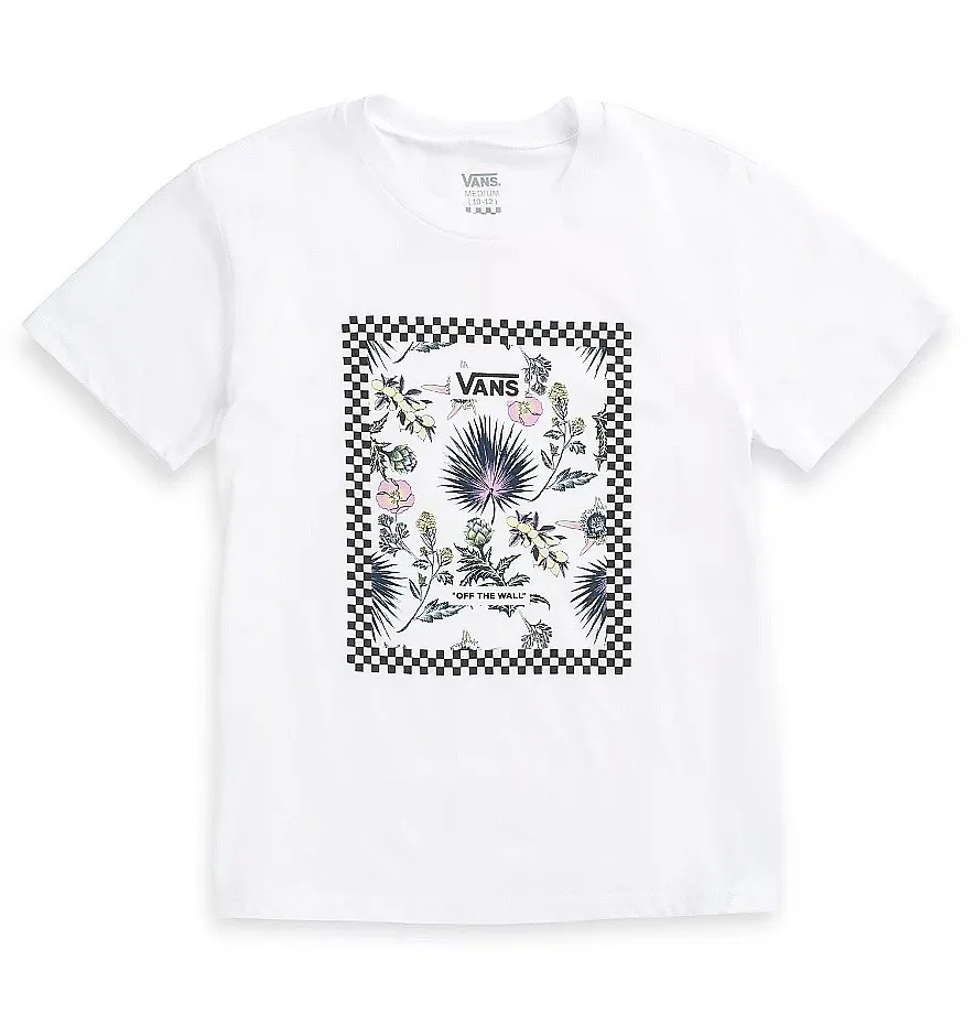 T-Shirt Vans Border Floral - White - girl´s