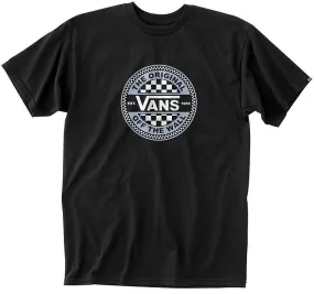 T-Shirt Vans Circle Checker - Black - men´s