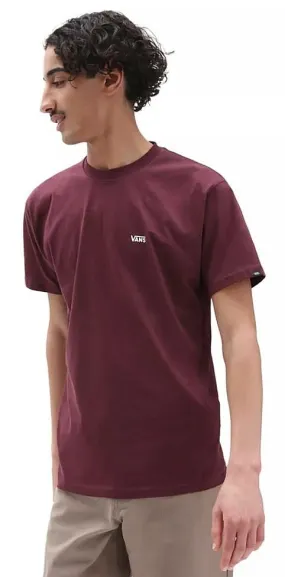 T-Shirt Vans Left Chest Logo - Burgundy - men´s