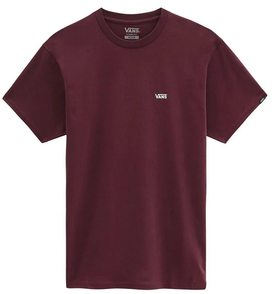 T-Shirt Vans Left Chest Logo - Burgundy - men´s