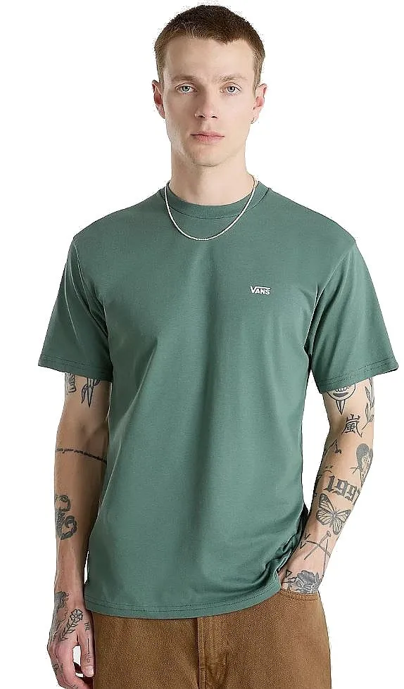 T-Shirt Vans Left Chest Logo - Dark Forest - men´s