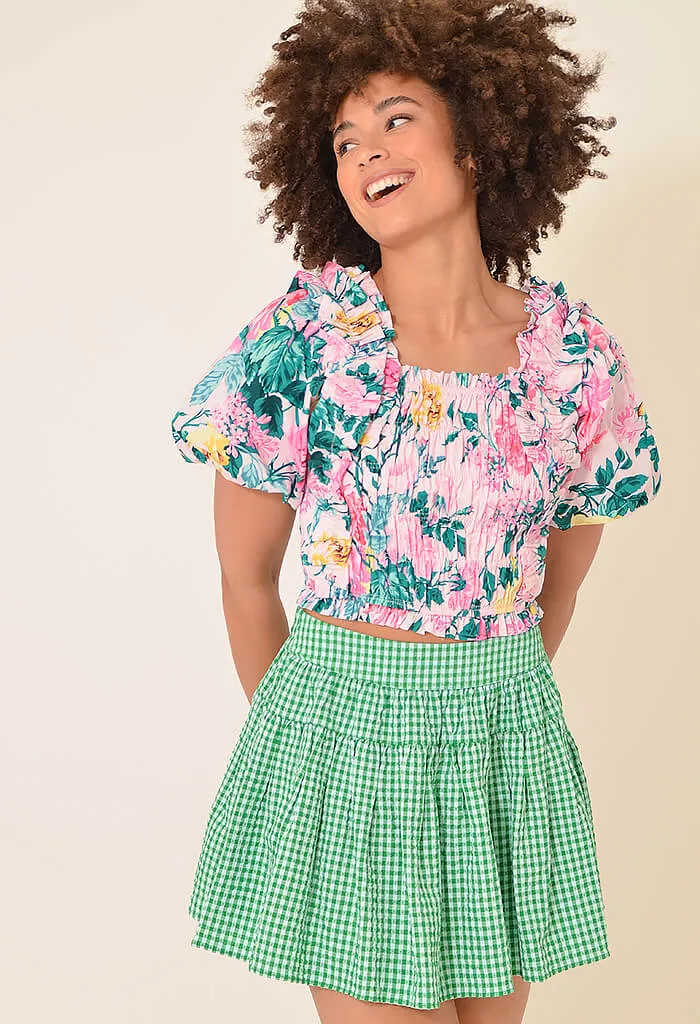 Tandy Garden Club Puff Sleeve Top