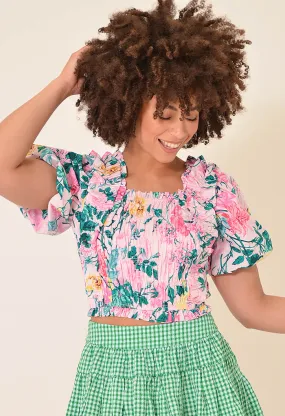 Tandy Garden Club Puff Sleeve Top