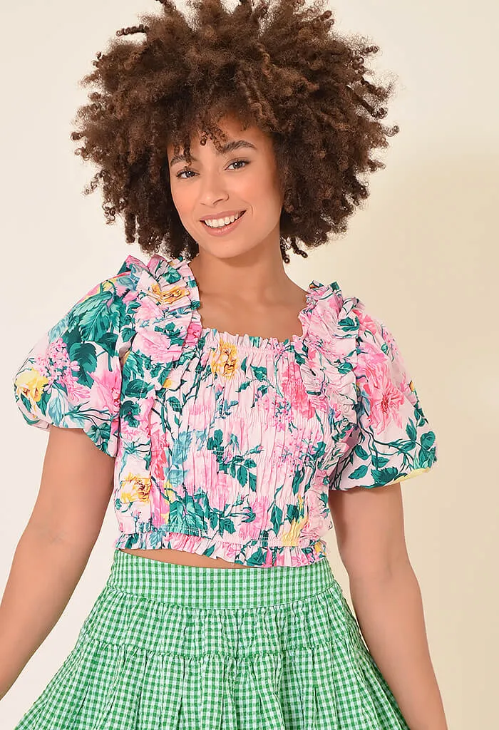 Tandy Garden Club Puff Sleeve Top