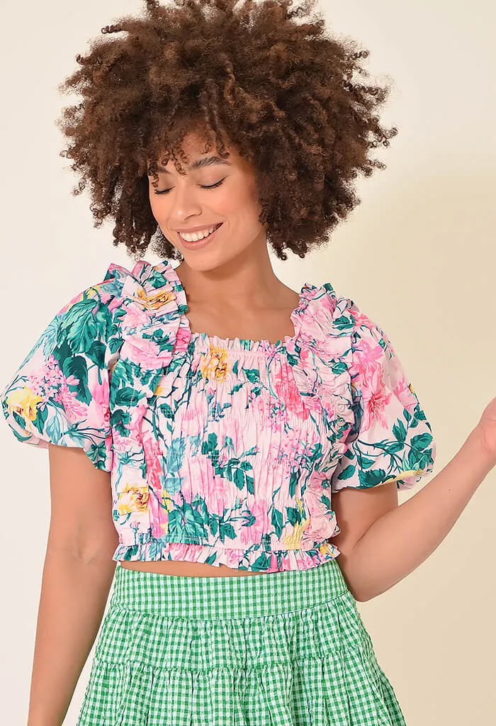 Tandy Garden Club Puff Sleeve Top