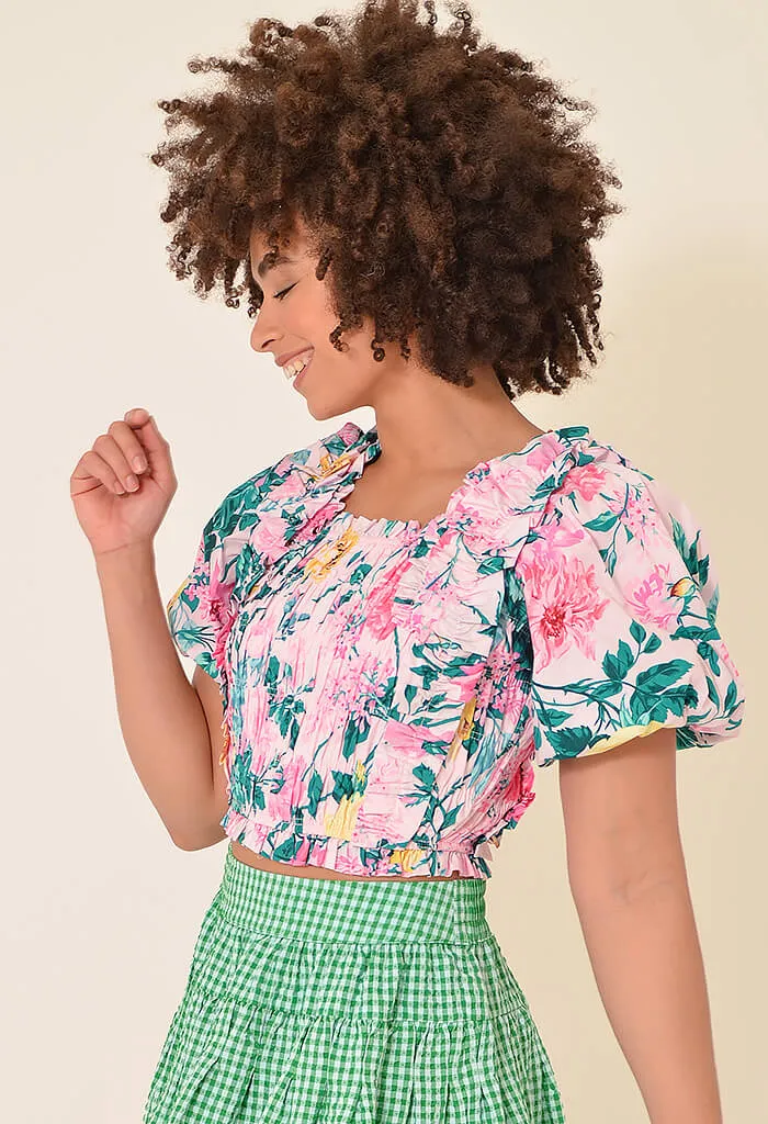 Tandy Garden Club Puff Sleeve Top