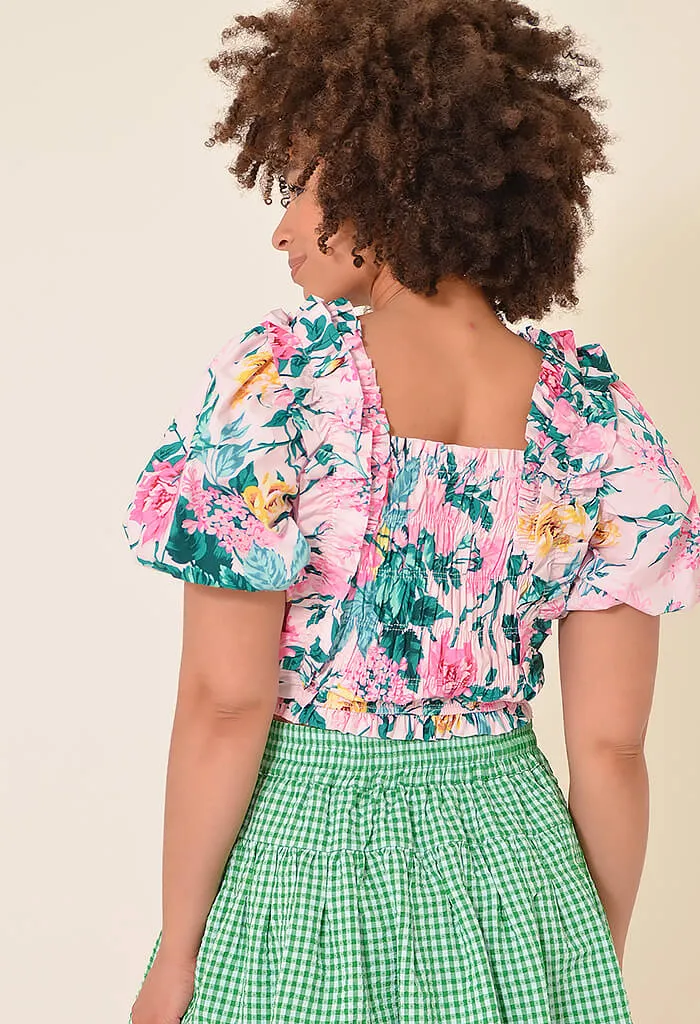 Tandy Garden Club Puff Sleeve Top