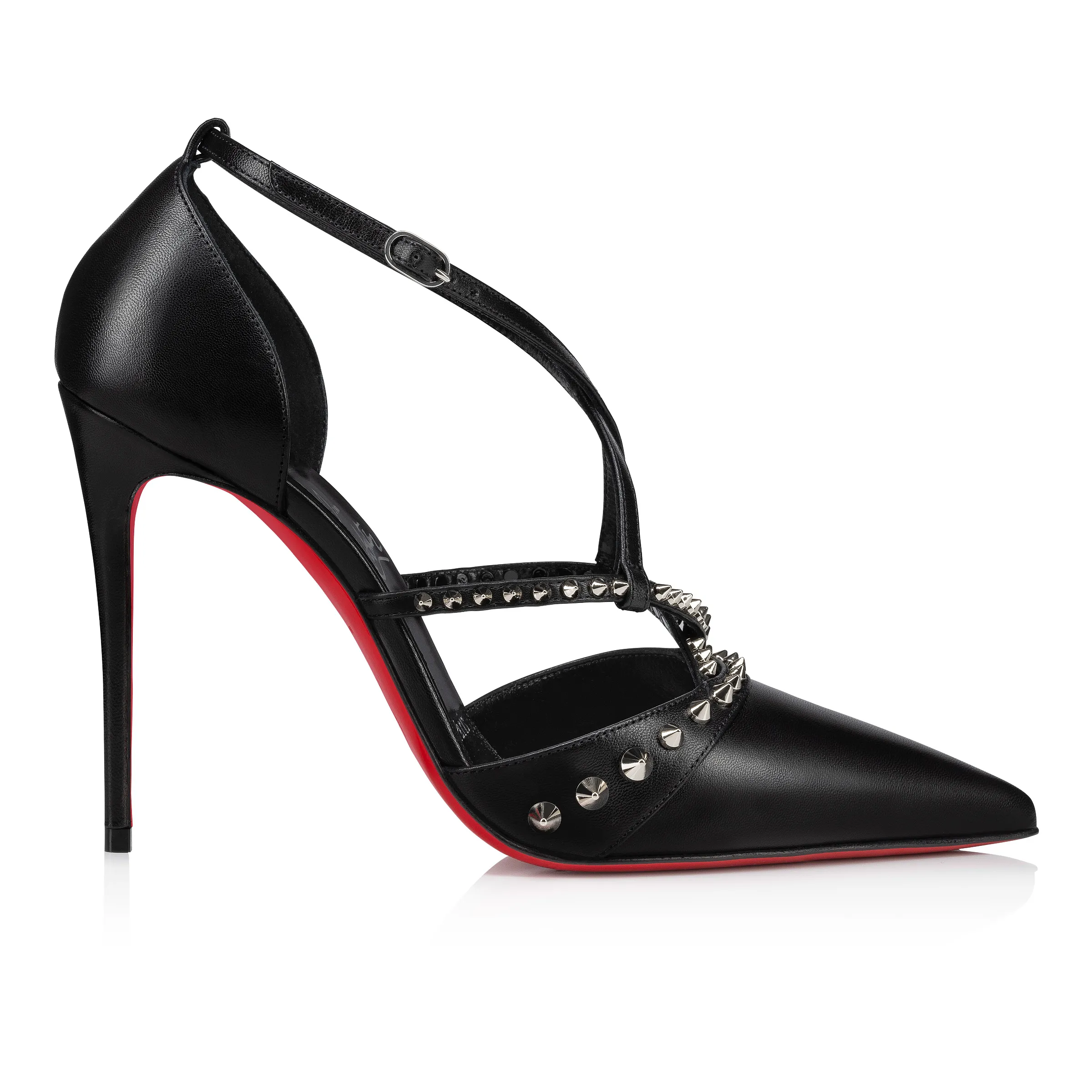 Tatooshka Spikes Pump 100 mm Pumps - Kid leather and spikes - Black - Women