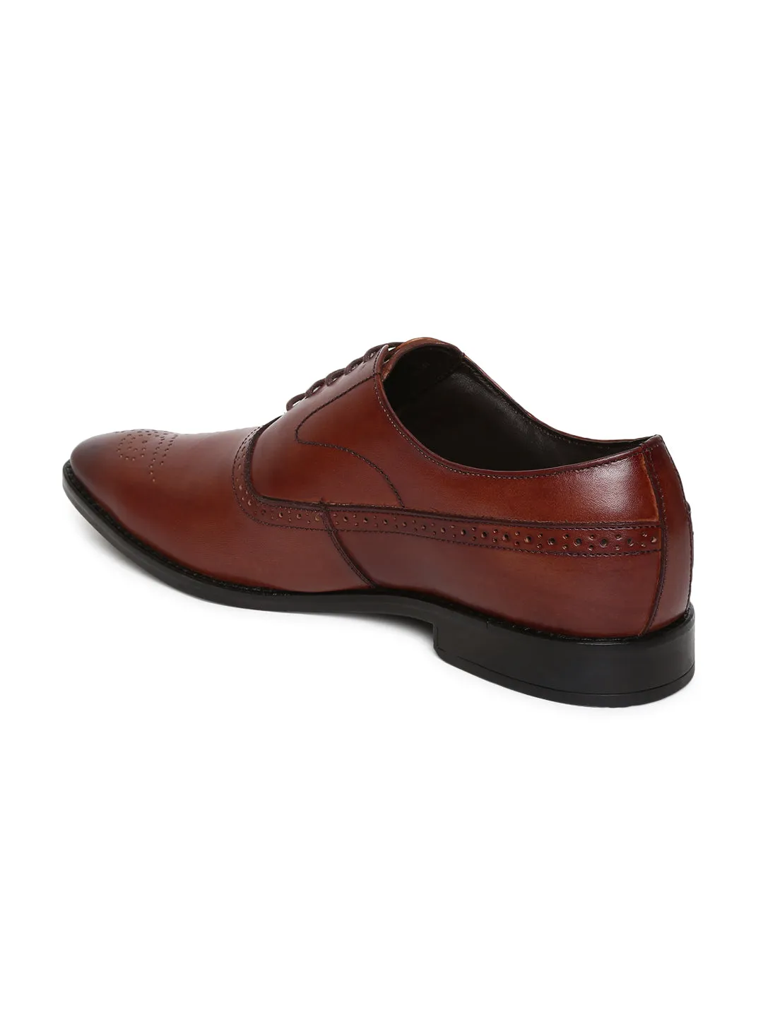 Teakwood Genuine Leather Brown Shoes