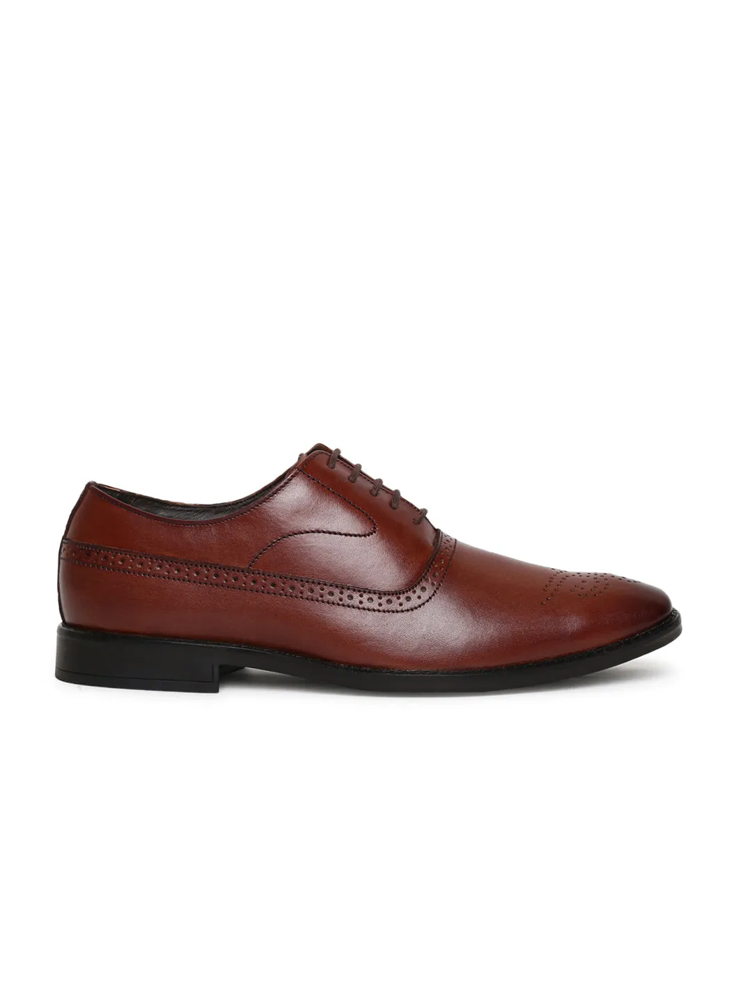 Teakwood Genuine Leather Brown Shoes