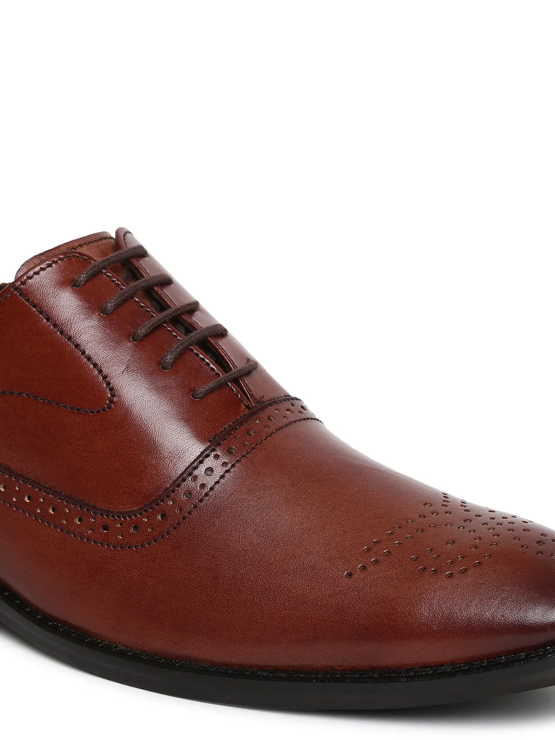 Teakwood Genuine Leather Brown Shoes