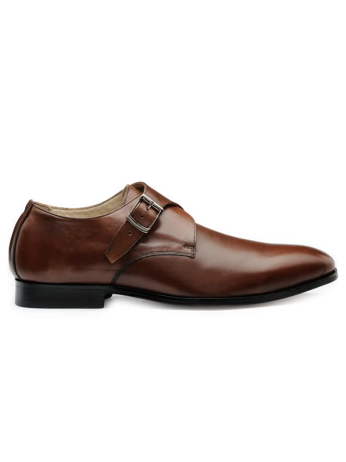 Teakwood Genuine Leather Monk Strap Shoes