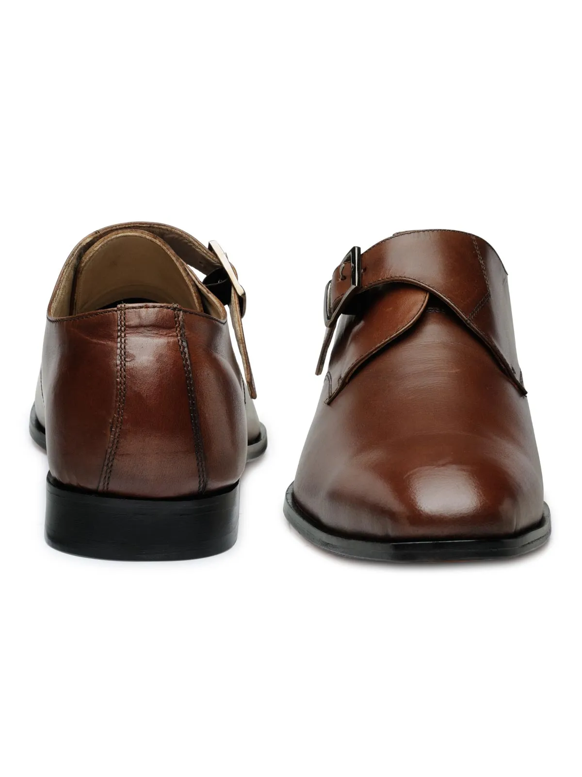 Teakwood Genuine Leather Monk Strap Shoes