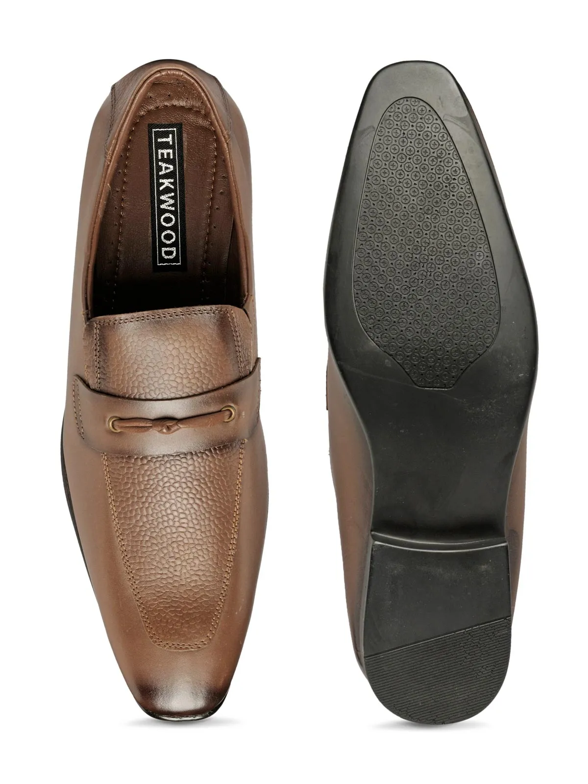 Teakwood Genuine Leather Slip-ons Shoes