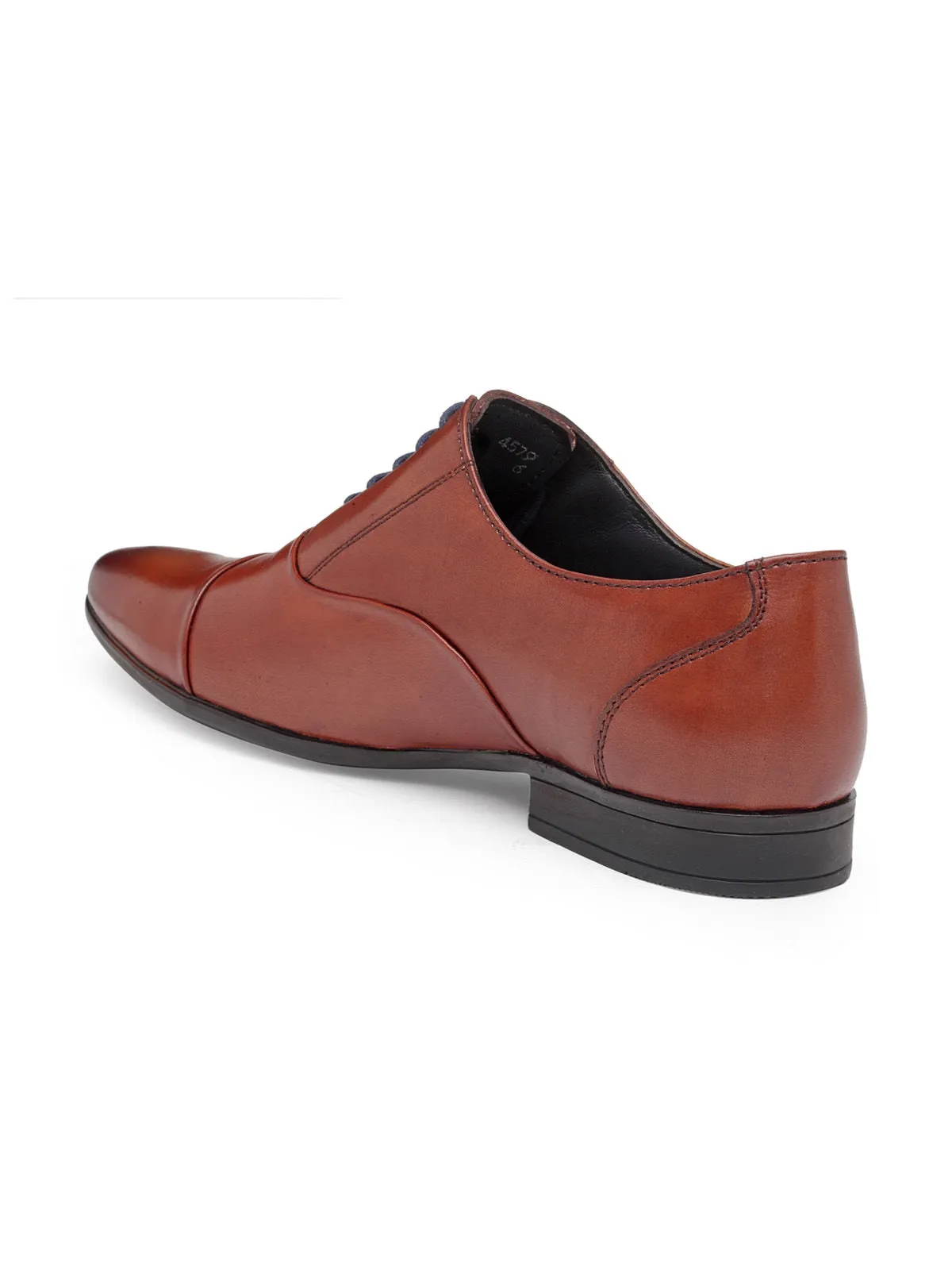 Teakwood Genuine Leather Tan Oxford Shoes