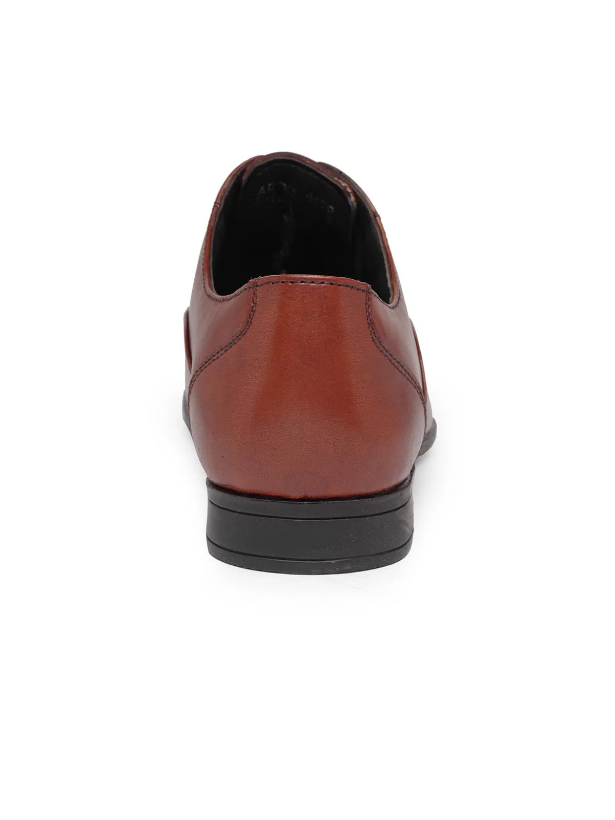 Teakwood Genuine Leather Tan Oxford Shoes