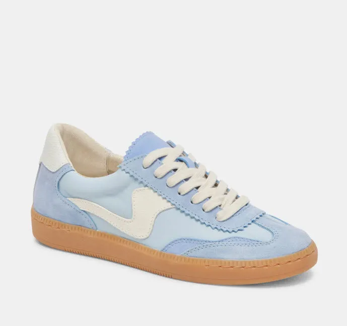 The Gum Sole Court Lace Sneaker in Blue