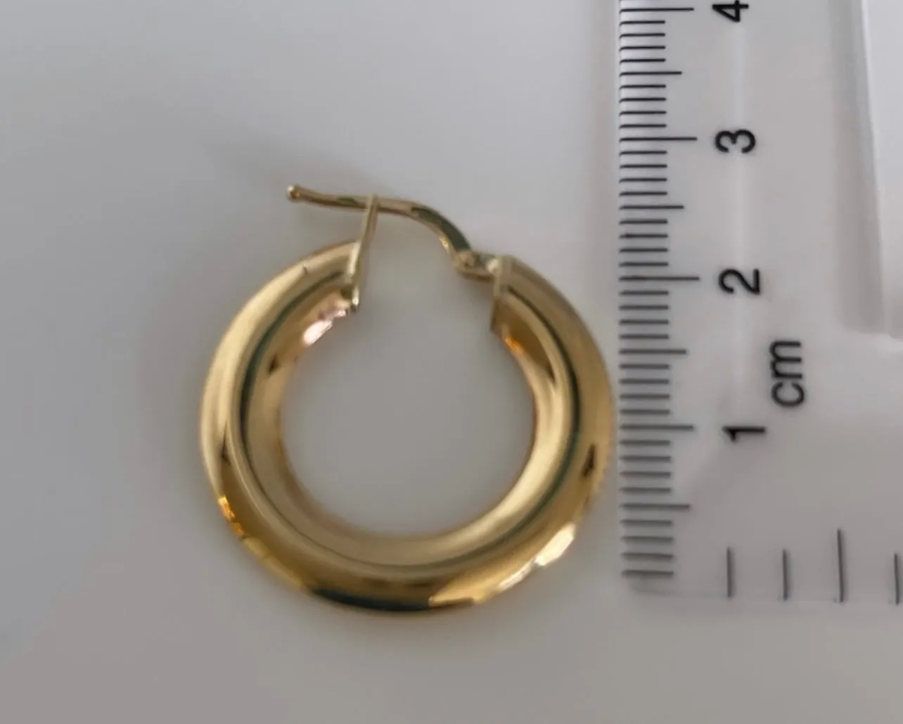 Thin round earrings