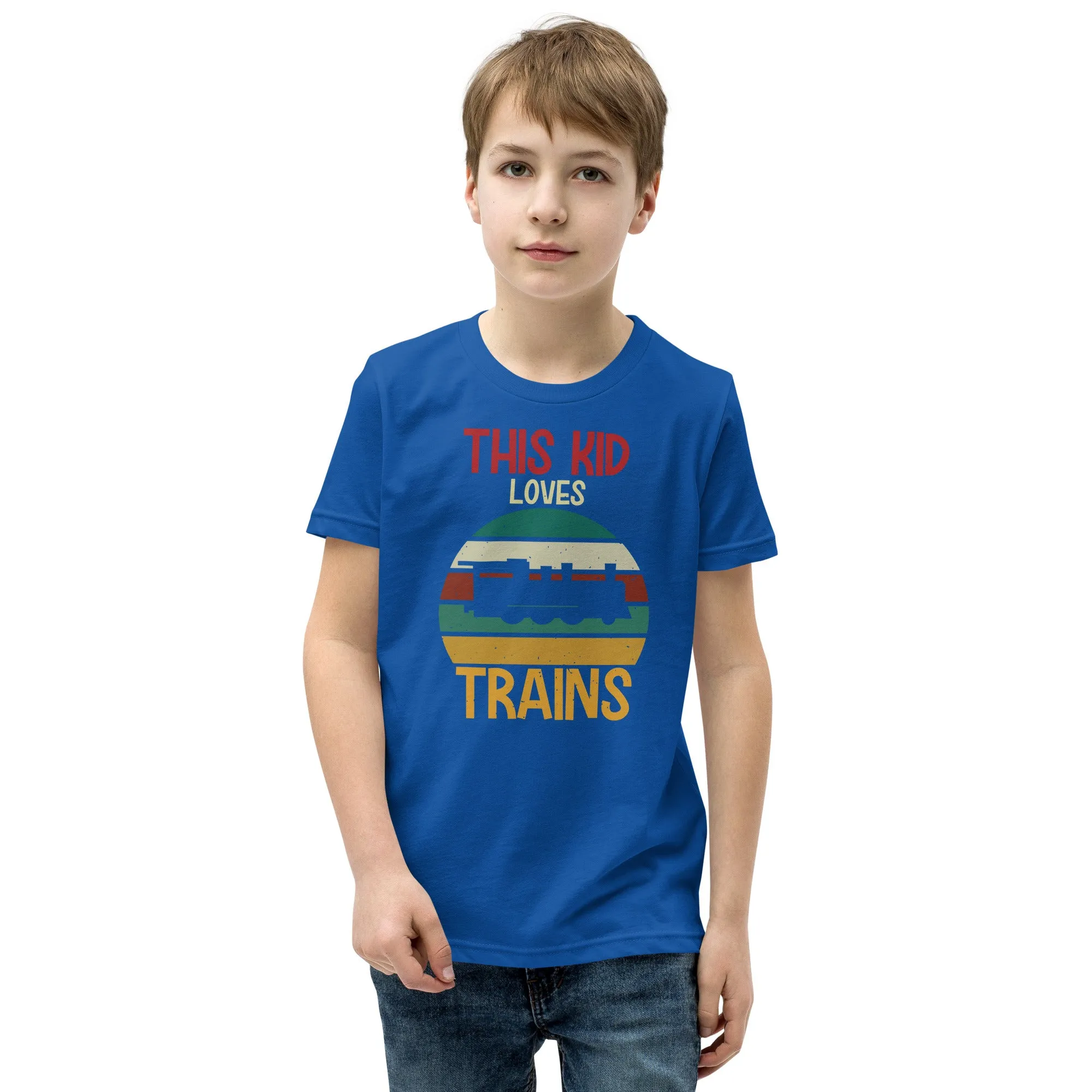 This Kid Loves Trains Youth Short Sleeve T-Shirt