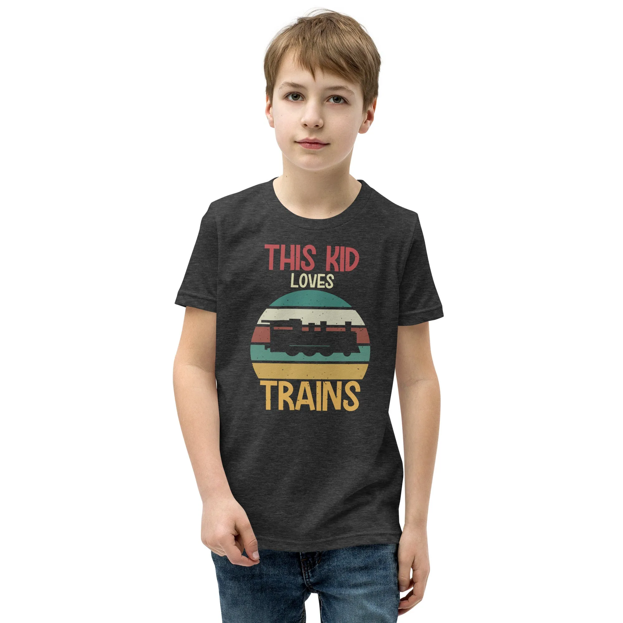 This Kid Loves Trains Youth Short Sleeve T-Shirt