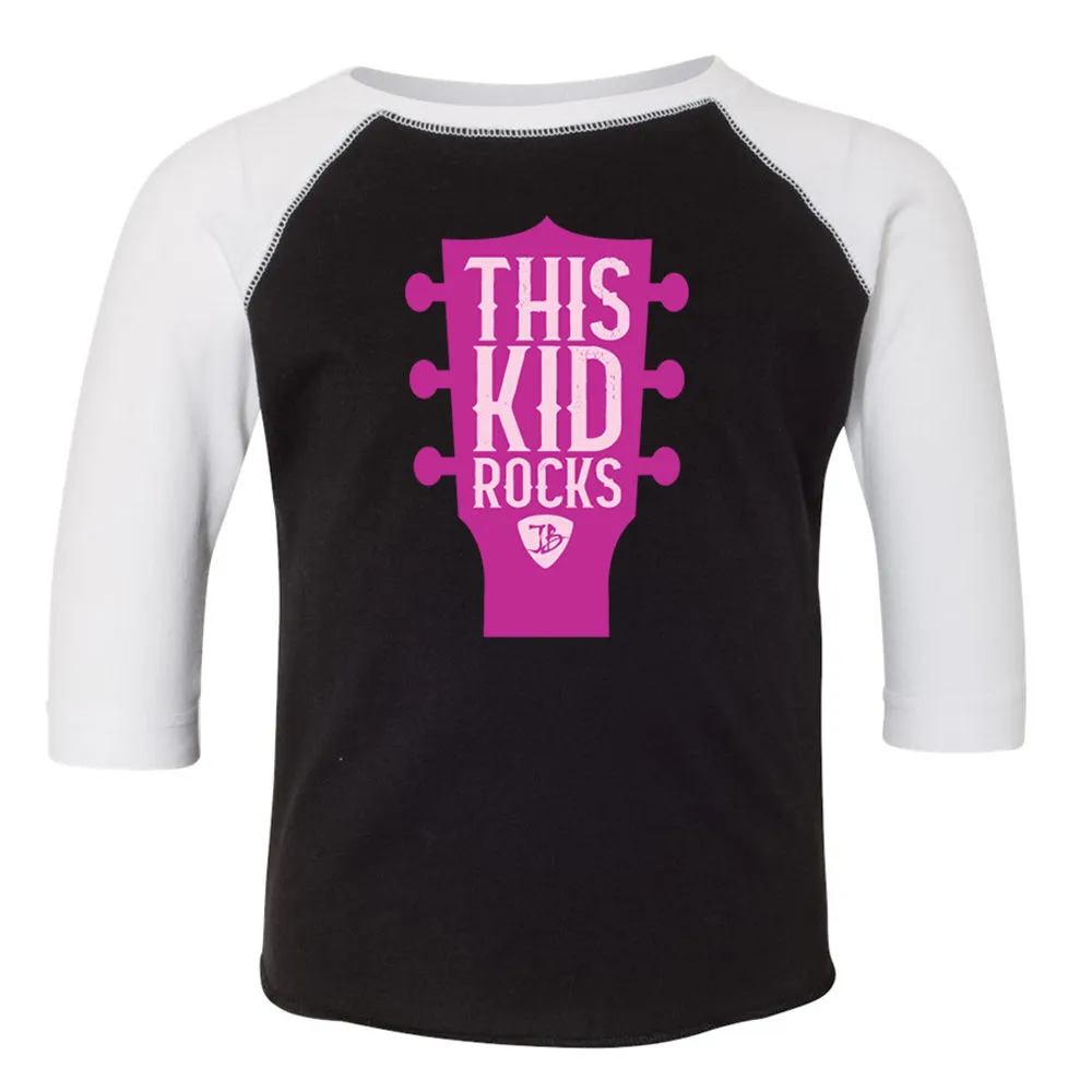 This Kid Rocks Baseball 3/4 Sleeve T-Shirt (Toddler)