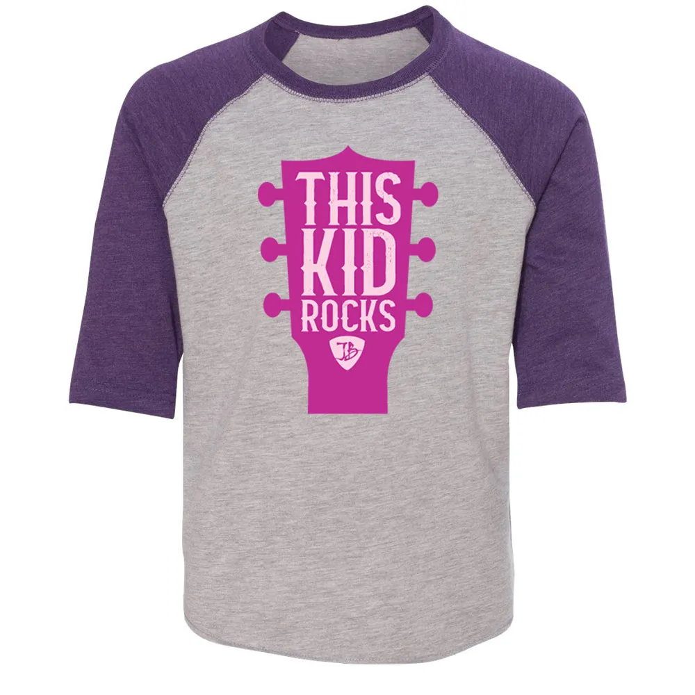 This Kid Rocks Baseball 3/4 Sleeve T-Shirt (Toddler)