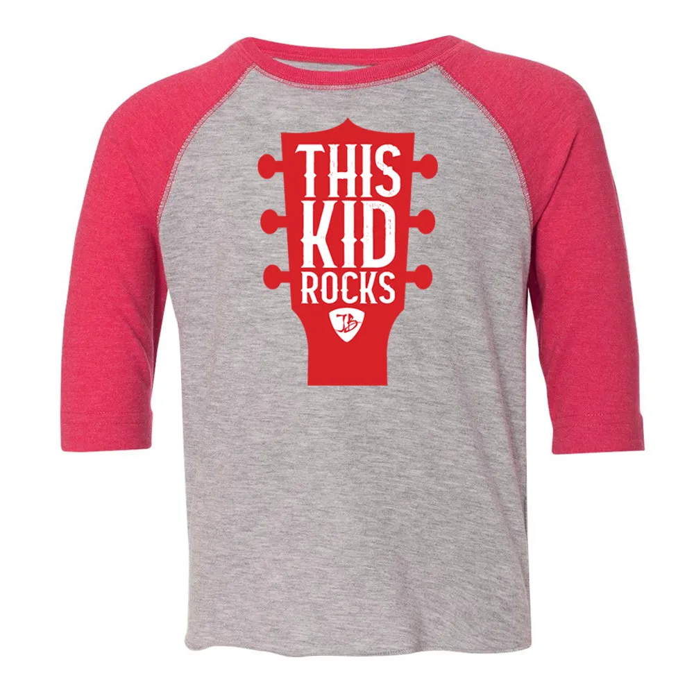 This Kid Rocks Baseball 3/4 Sleeve T-Shirt (Toddler)