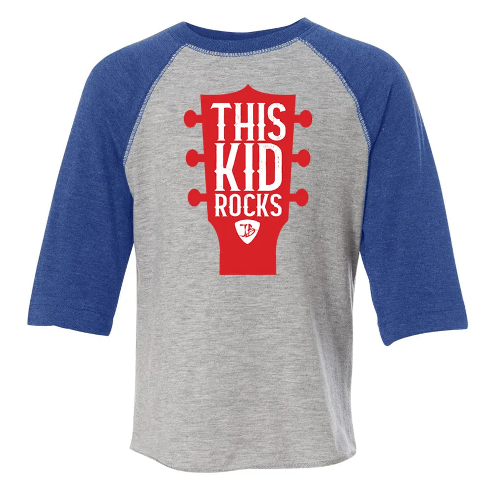 This Kid Rocks Baseball 3/4 Sleeve T-Shirt (Toddler)