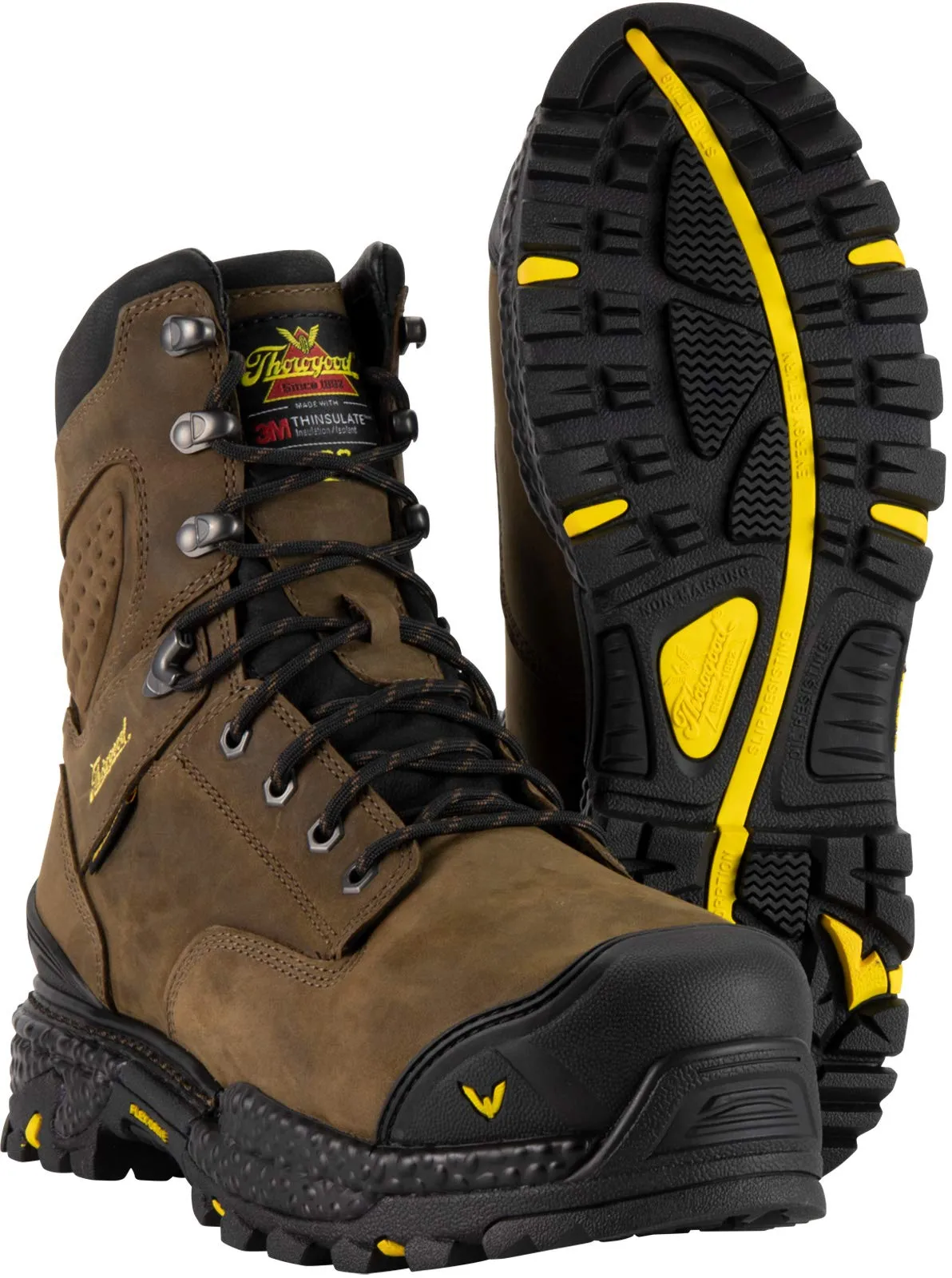 Thorogood Men's Waterproof Insulated Safety Toe Work Boot.