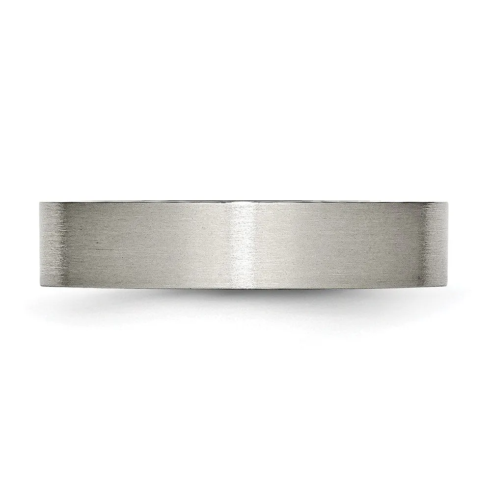 Brushed Flat Titanium Comfort Band