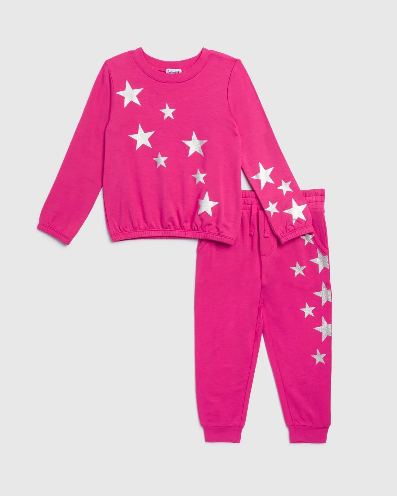 Toddler Girl Supersoft Glitter Stars Set