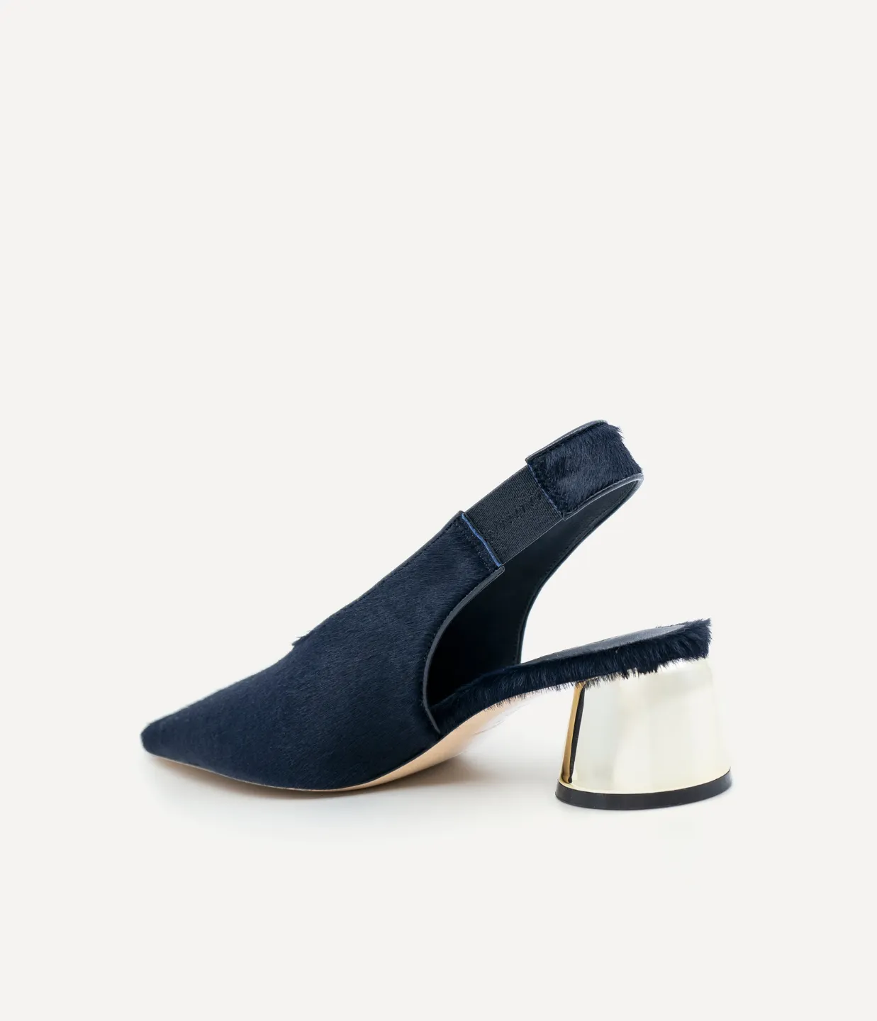 Toro Slingback Heel in Navy