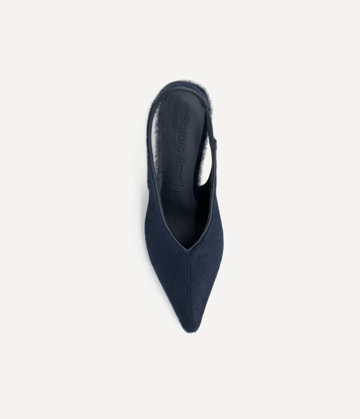 Toro Slingback Heel in Navy