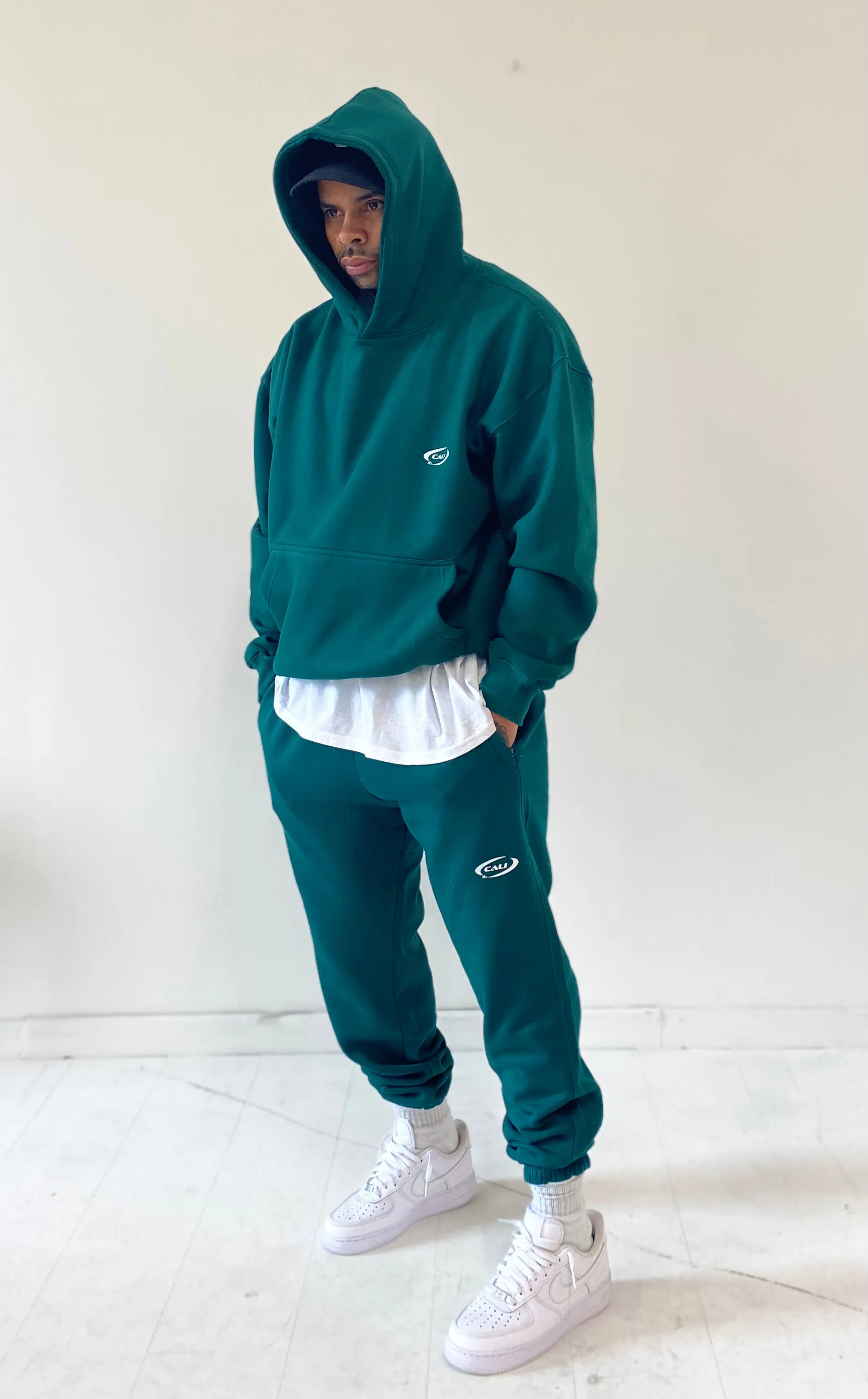 Track Joggers Green