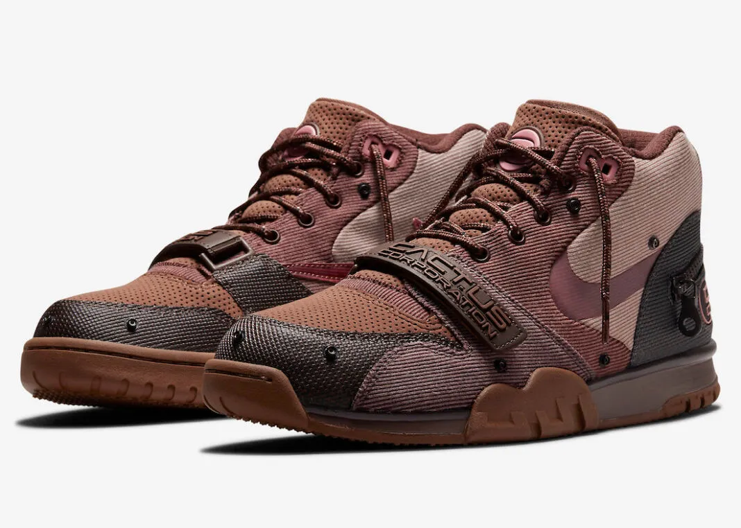 Travis Scott x Nike Air Trainer 1 SP Wheat Light Chocolate Rust Pink DR7515-200