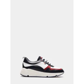 Tricolor leather shoe