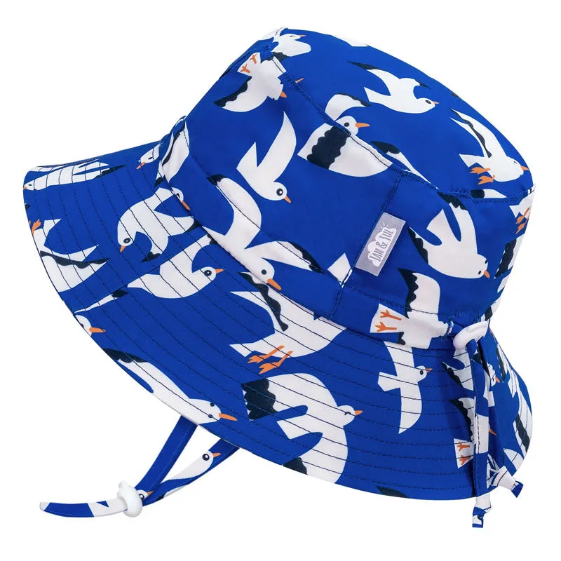 Seagull Aqua Dry Bucket Hat by Twinklebelle