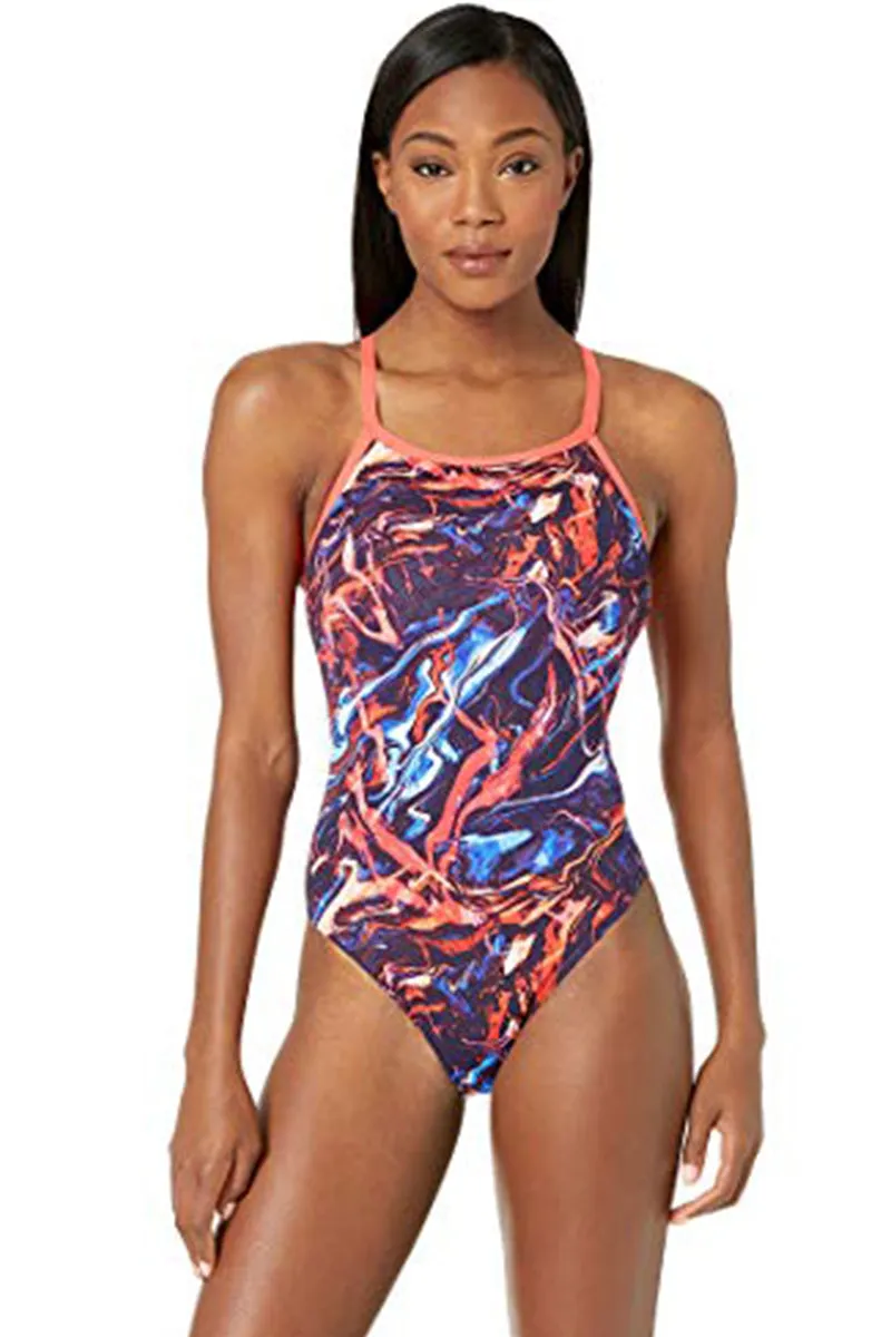 TYR - Penello Diamondfit Ladies Swimsuit - Red/White/Blue