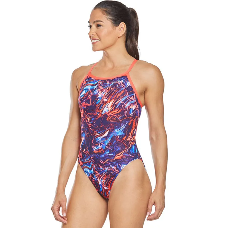 TYR - Penello Diamondfit Ladies Swimsuit - Red/White/Blue