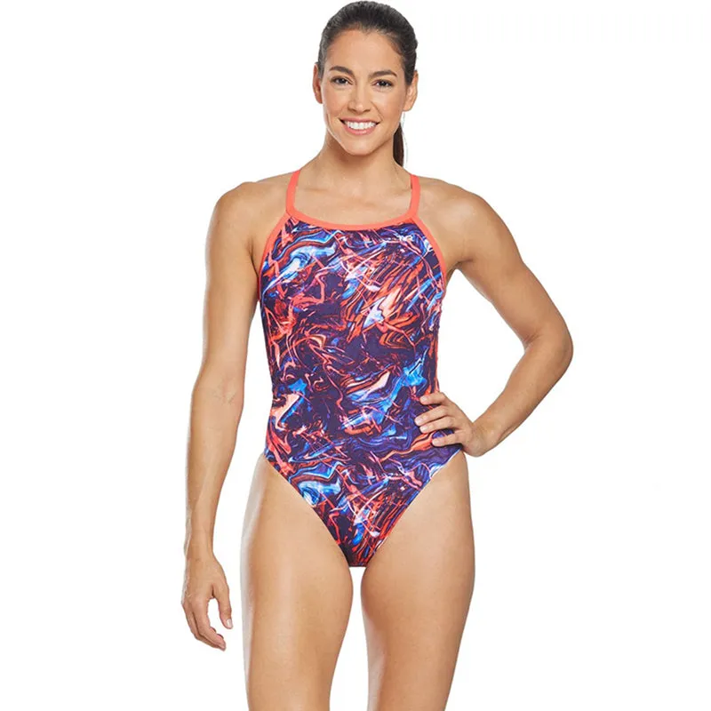 TYR - Penello Diamondfit Ladies Swimsuit - Red/White/Blue