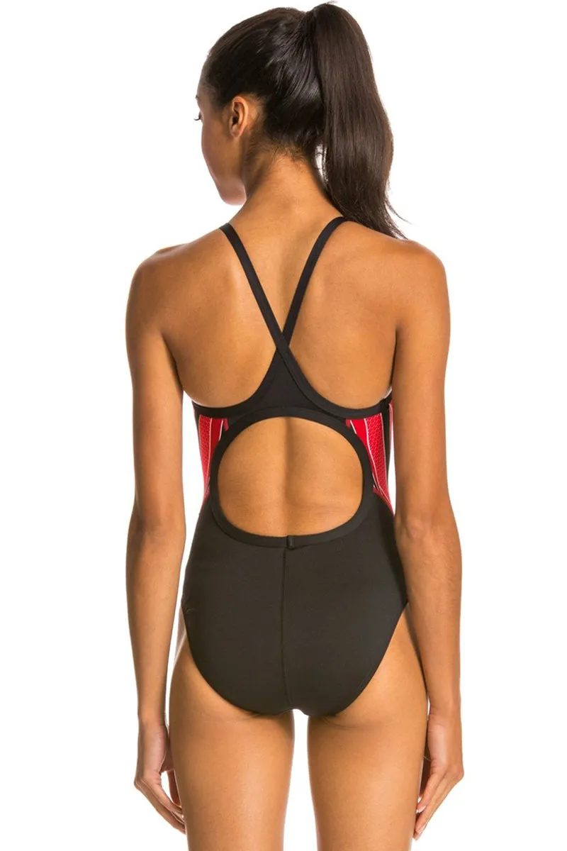 TYR - Phoenix Splice Diamondfit Ladies Swimsuit - Black/Red