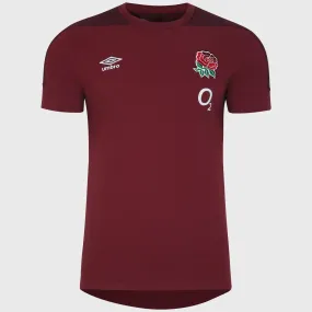 Umbro England Rugby Men's Presentation Tee Tibetan Red