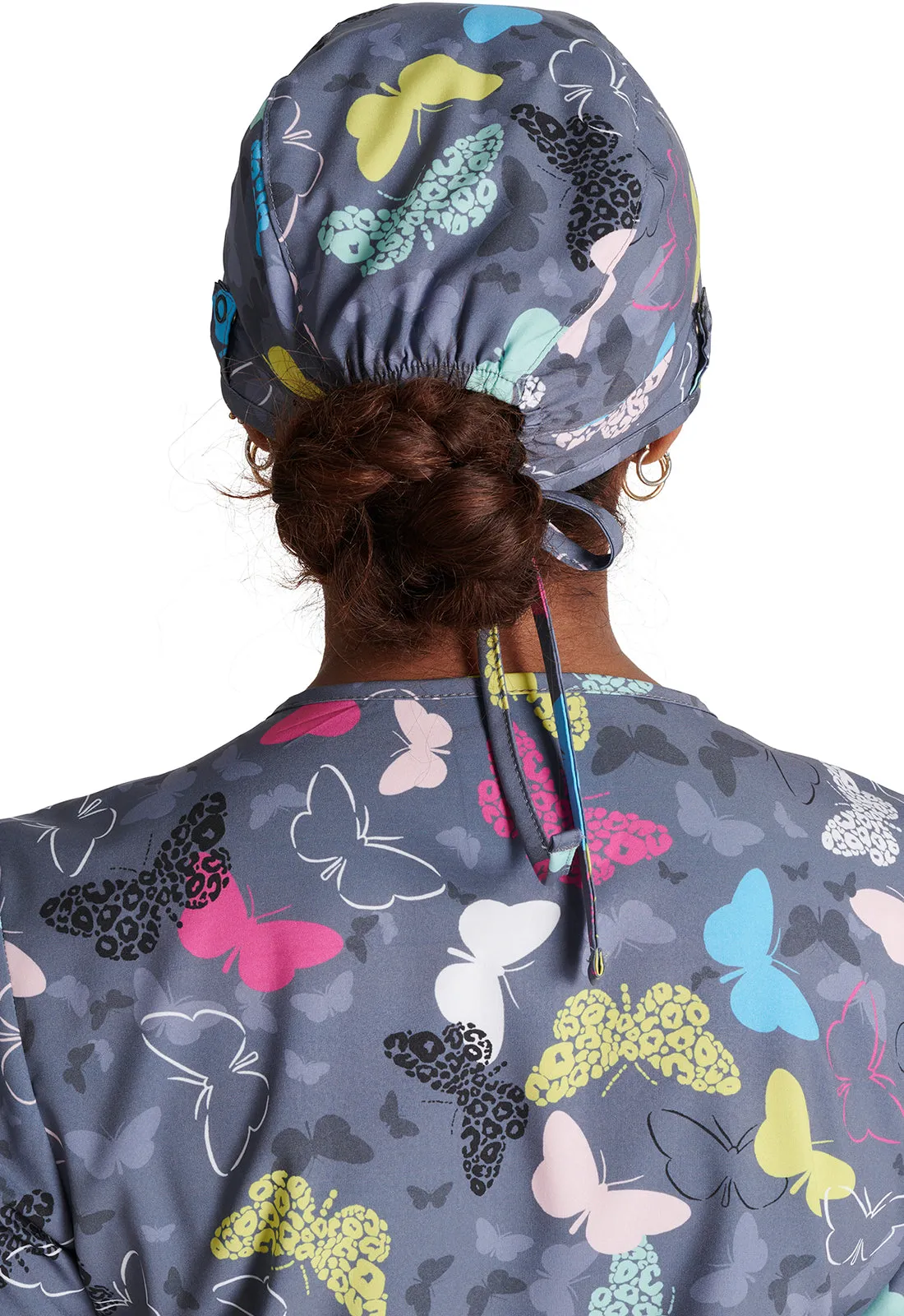 Gender-Neutral Wing Print Scrub Hat,