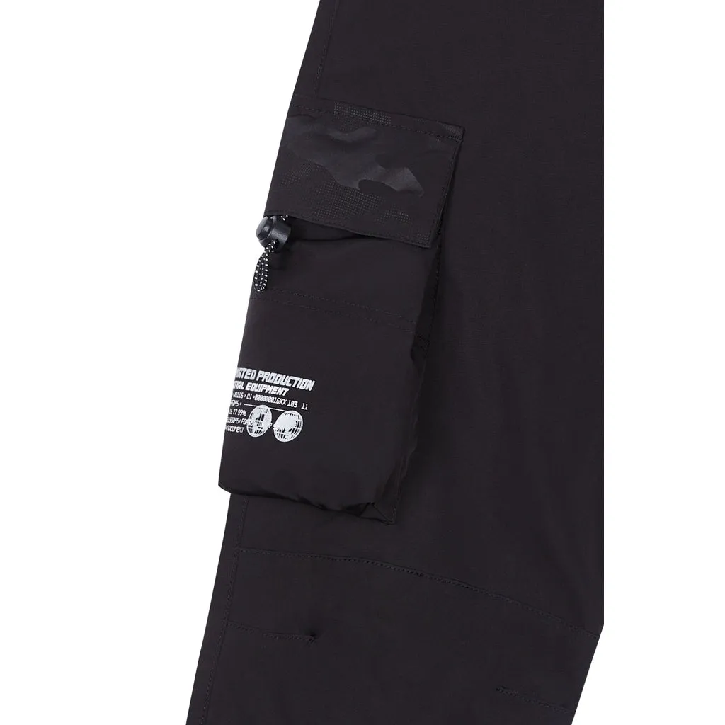 Utility Windbreaker Joggers - Black