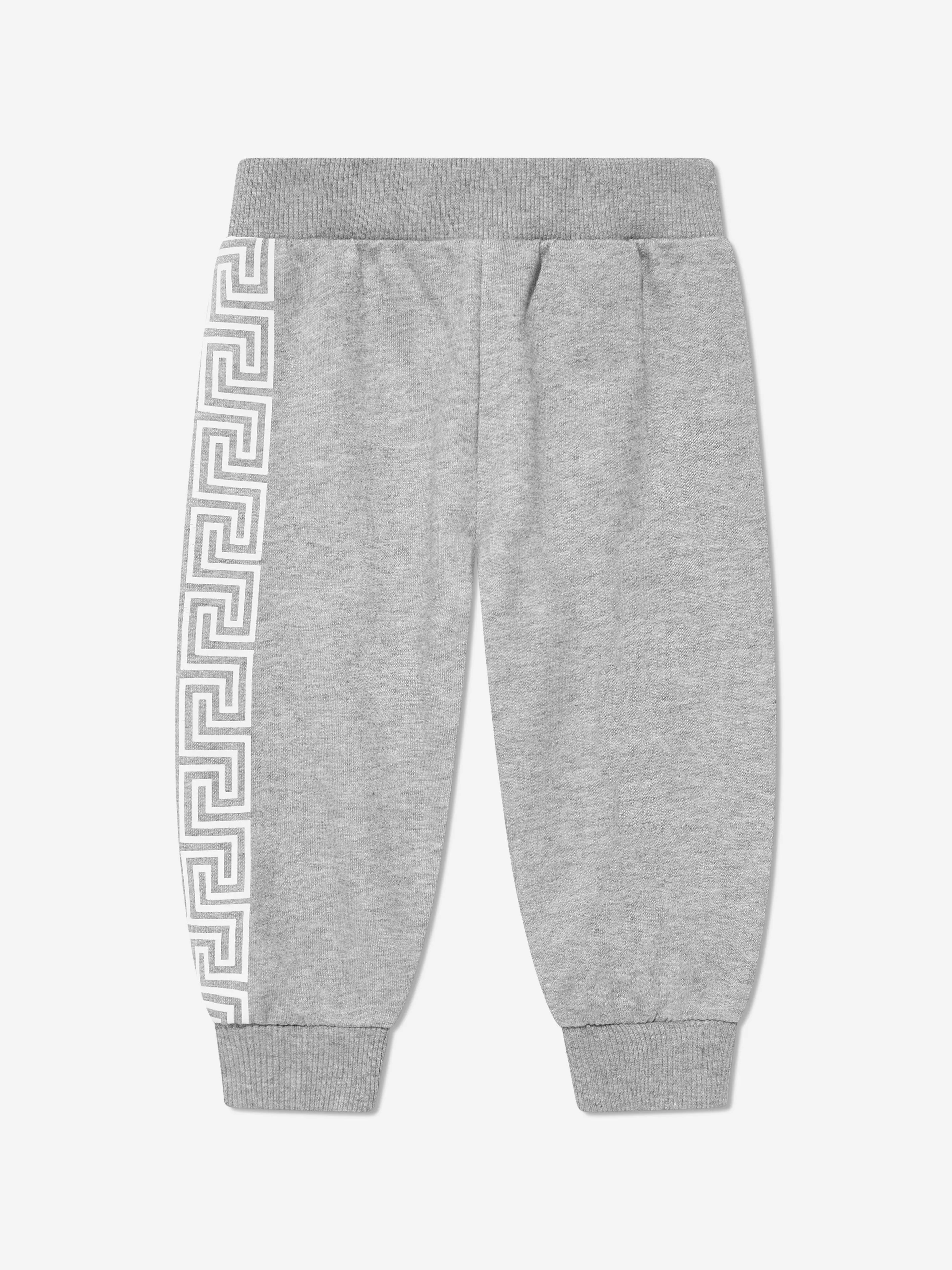 Versace Baby Boys La Greca Joggers in Grey