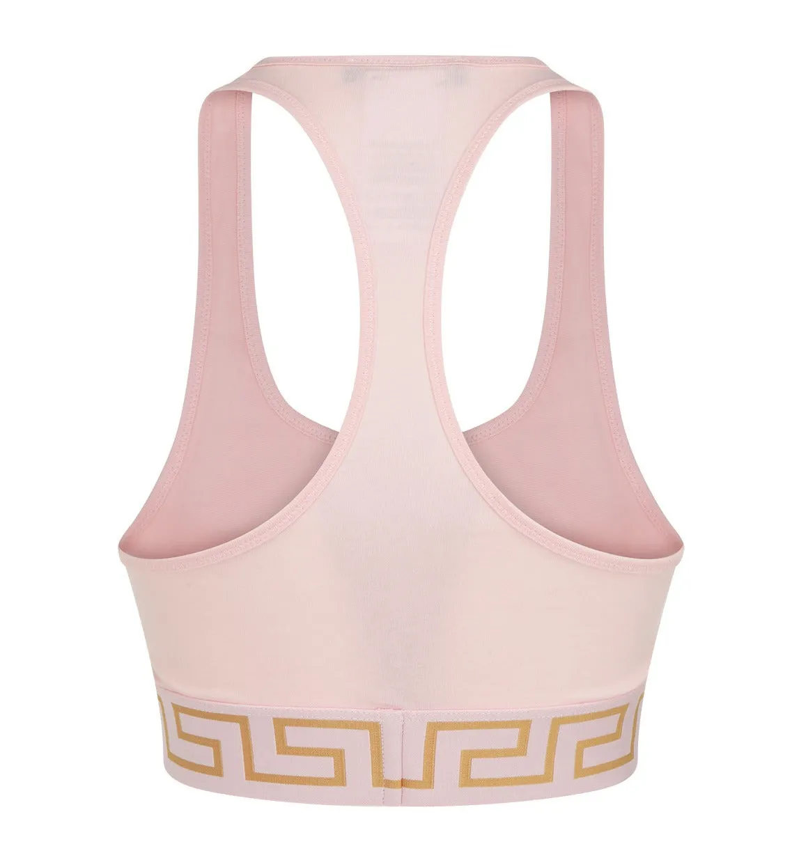 Sports Bra with Versace Medusa Logo Band