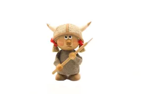 Standing Linen Viking Girl Ornament