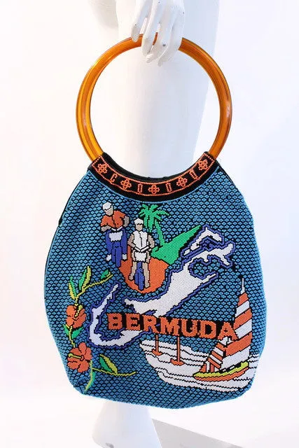 Vintage BERMUDA Beaded Bag